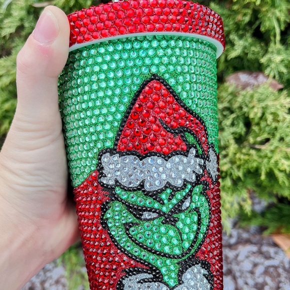 Grinch rhinestone tumbler Stainless steel 20oz - Picture 4 of 5